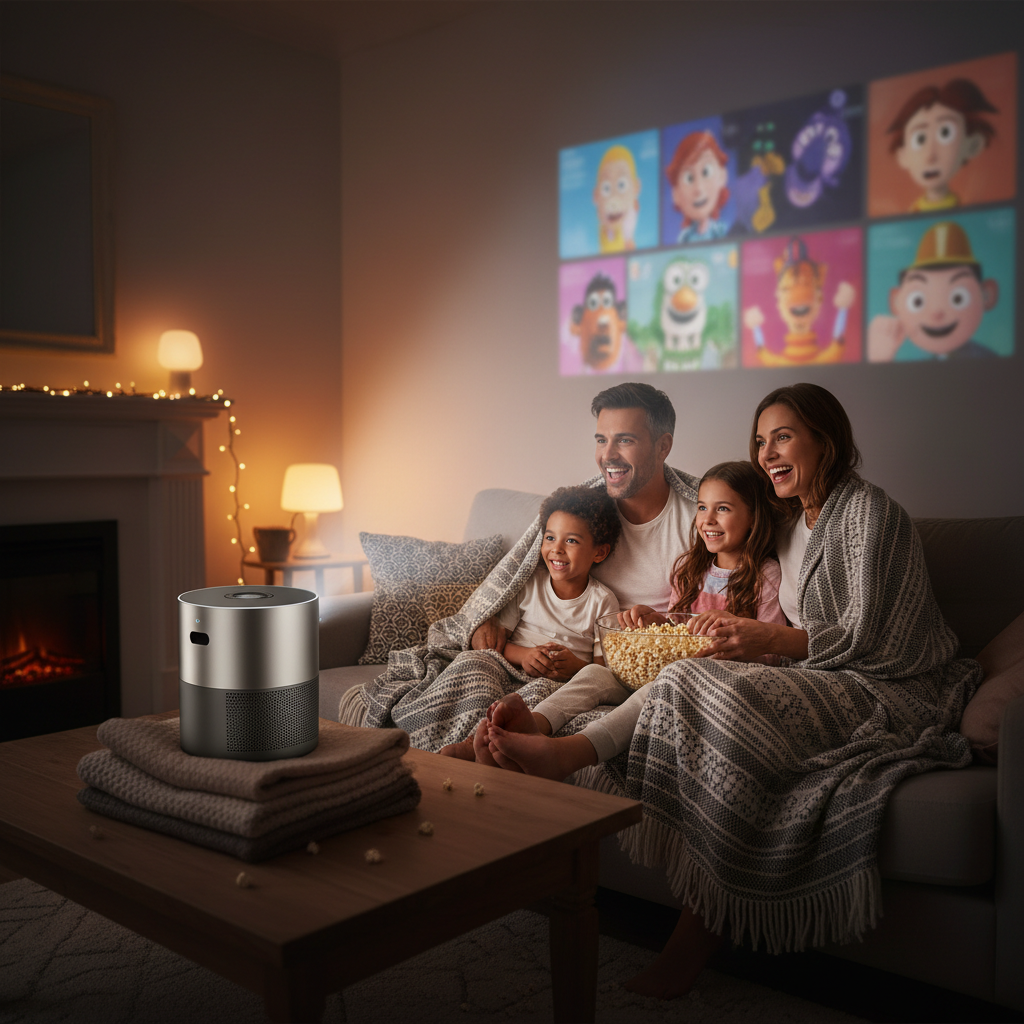 Projecteur Mini Portable - Divertissement en Famille!